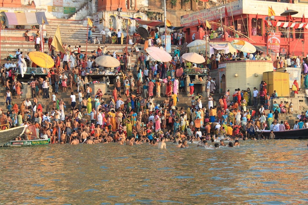 Baños en el río Ganges