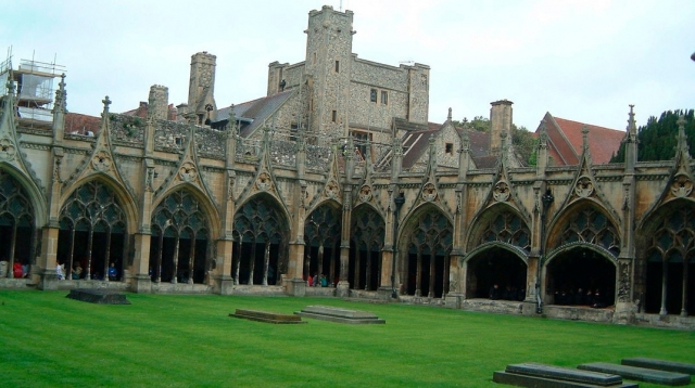 Claustro de la catedral de Canterbury