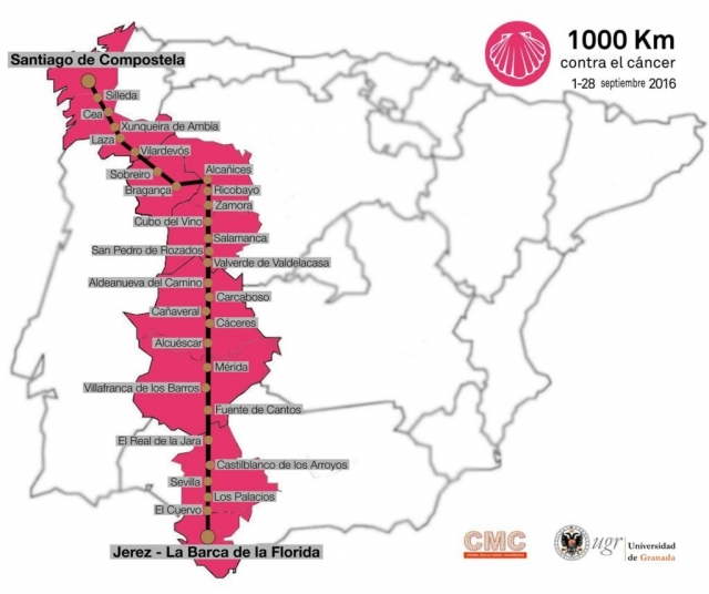 Itinerario 1.000 Km contra el cáncer (Vía de la Plata)