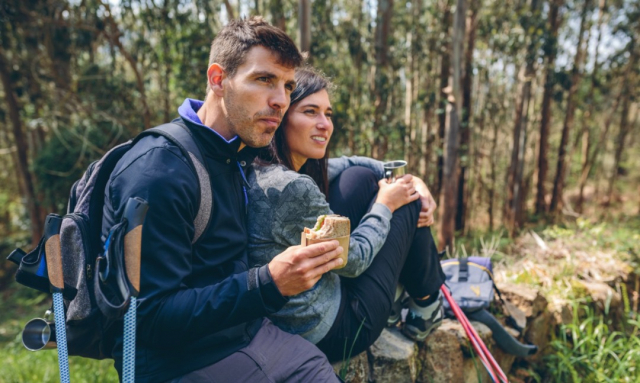 Lunch break on the Camino, image from Envato Elements