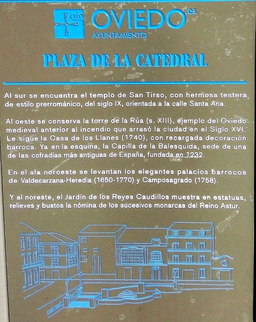 Oviedo, la plaza de la catedral