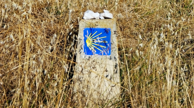 Piedras en la señalización del Camino de Santiago, imagen de Envato Elements
