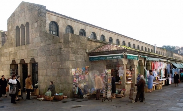 Mercado de Abastos en Santiago de Compostela. Wikimedia Commons