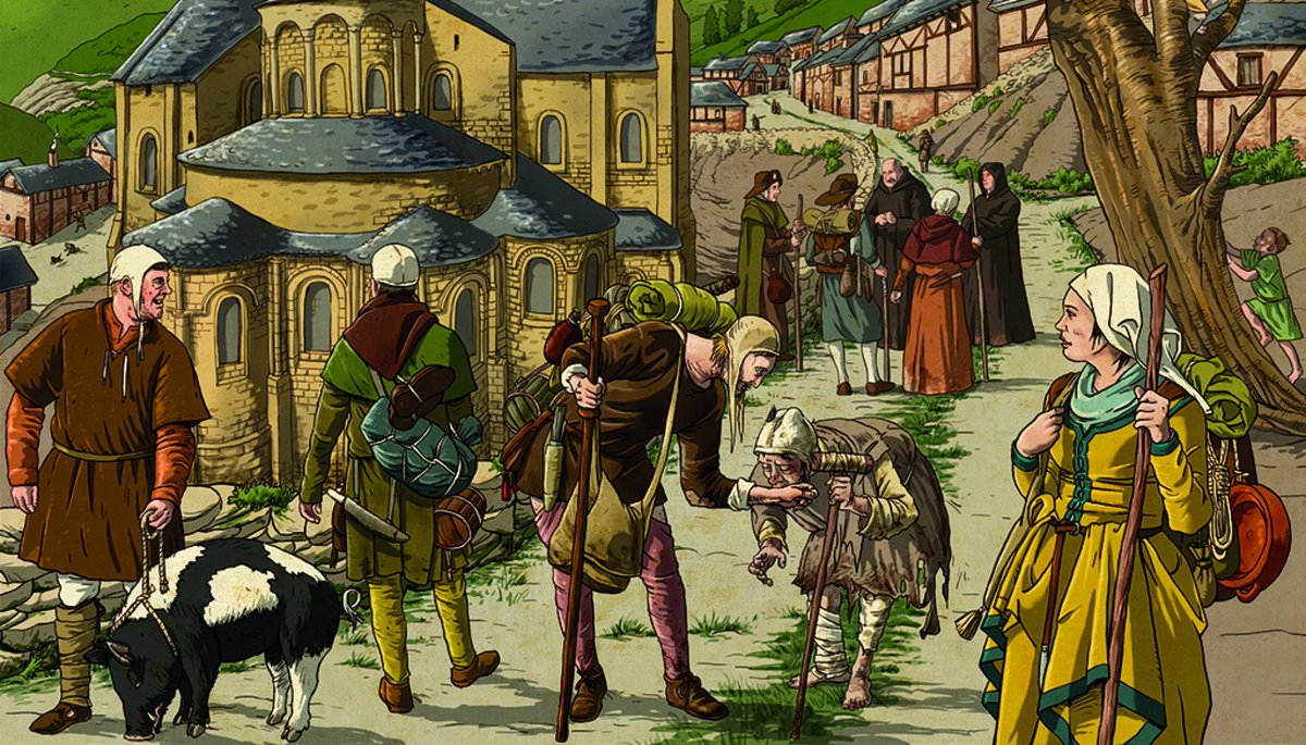 llamada social vestido El Camino de Santiago en la Edad Media: ¿Cómo se peregrinaba hace 1.000  años?